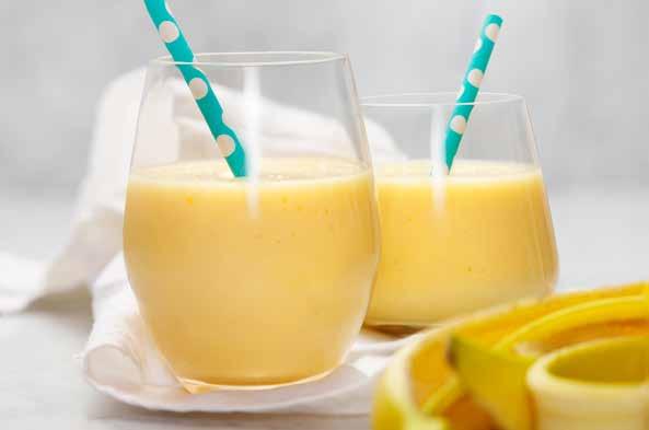 Cocomango Sugen på semester? Svalka dig med en tropisk smoothie på mango, kokosdryck och banan. Äppel Päppelsallad Denna sallad är så god att du kanske vill ha den till middag också.