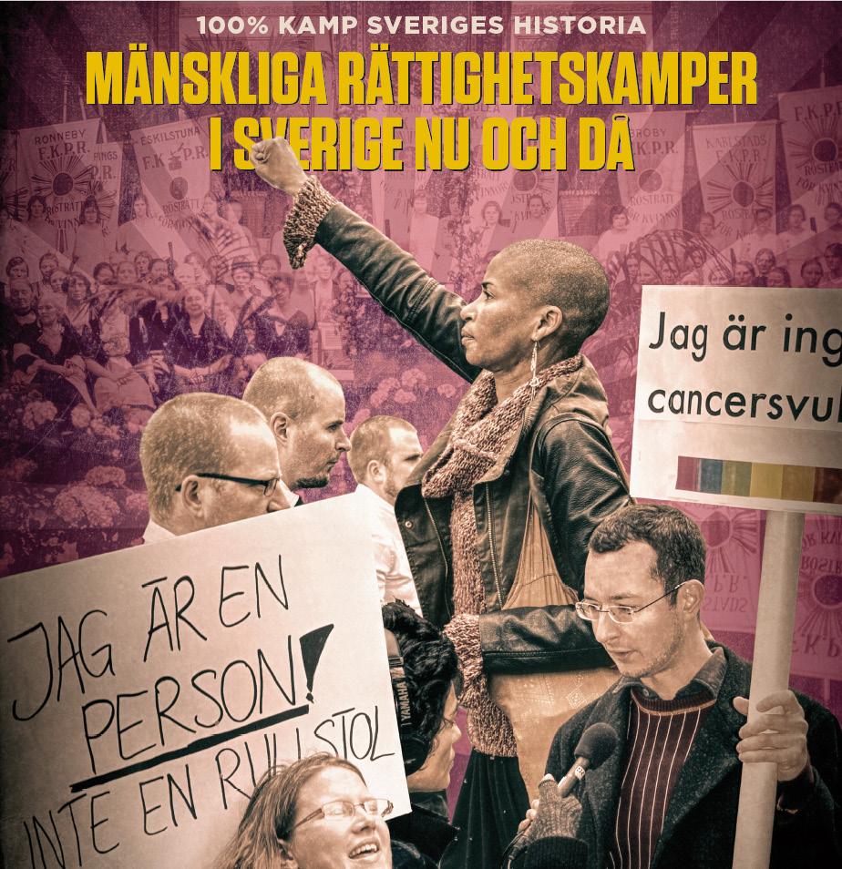 100 % Kamp Sveriges Historia Handlar om olika rättighetskamper som ligger till grund för ett demokratiskt samhälle som bygger på allas lika rätt.