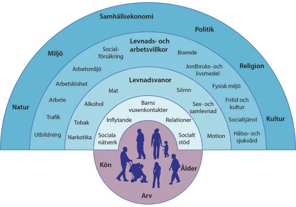 Resultat om hälsa/folkhälsa Hälsa Hälsan har en stor betydelse för människors möjlighet att delta i samhället, klara skolan, arbeta och leva ett självständigt liv.