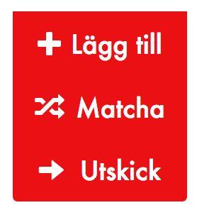 Designlösning Ikoner 1. 1 Ett plustecken som ikon för Lägg till. Ikoner har valts för flera klickbara funktioner. Verktygen till vänster är exempel på några av dem.