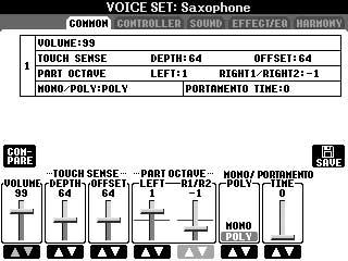 Skapa ljud Voice Set Skapa ljud Voice Set PSR-S900/S700 har en Voice Set-funktion med vilken du kan skapa egna ljud genom att editera vissa parametrar för de befintliga ljuden.