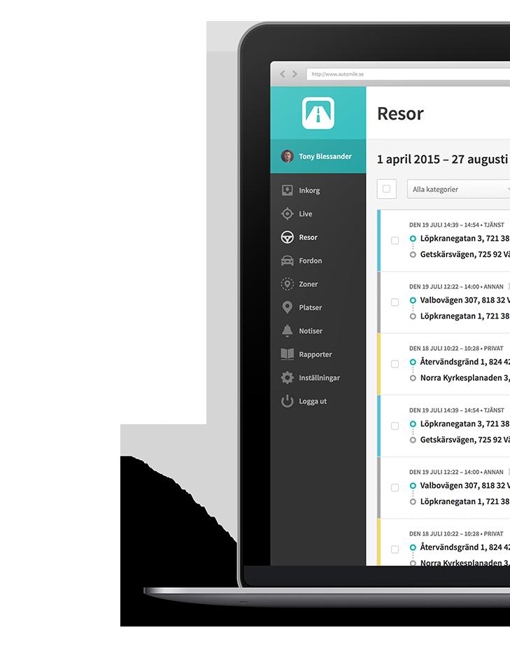 Automile Pro är ett abonnemang på elektronisk körjournal som ger dig allt underlag som krävs för att hantera företagets service- och tjänstebilar.