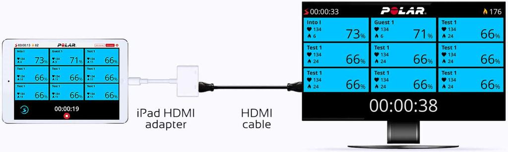 namn och välja Låna sensor för att låna ut en pulssensor eller Byt enhet för att använda en annan sensor. Om symbolen för svagt batteri visas har pulssensorns batterinivå sänkts.