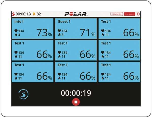 i din klass kan du följa allas utveckling och vägleda dem i rätt riktning. När alla ser sin puls på den stora skärmen, inspirerar det och vägleder dem att uppnå individuella träningsmål tillsammans.