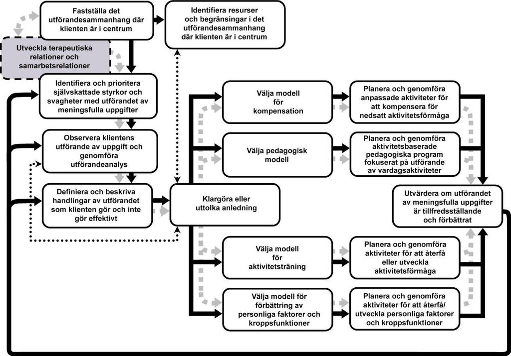Modell för åtgärdsprocessen i arbetsterapi Bilaga 3 Källa: Fisher, A.G. & Nyman, A. (2007).