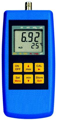 Handinstrument för mätning av ph, redox, temperatur och ledningsförmåga Instrumentserie för ph/redox-eller konduktivitetmätning, med eller utan automatisk temperaturkompensering Max/min Frysning