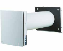 Roomie Dual WiFi Roomie Dual WiFi ger balanserad ventilation med värmeåtervinning i separata rum. Två fläktar i rumsventilaroren säkerställer kontinuerlig balanserad till- och frånluft.