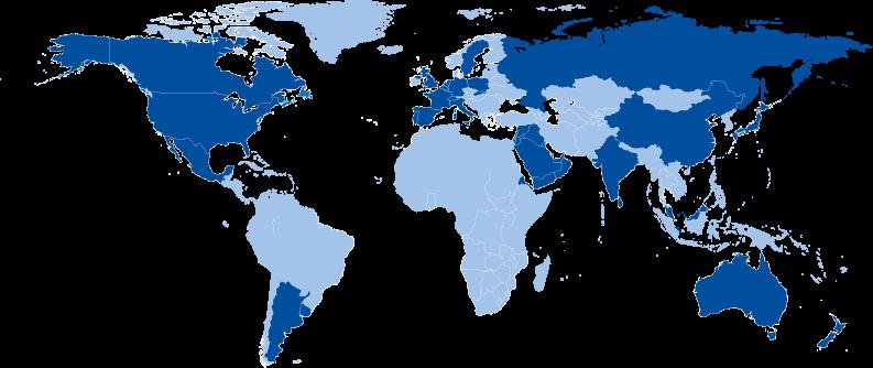 25 länder som täcker 75 % av den globala ekonomin Australien Argentina Belgien Kanada Kina Frankrike Tyskland Hongkong