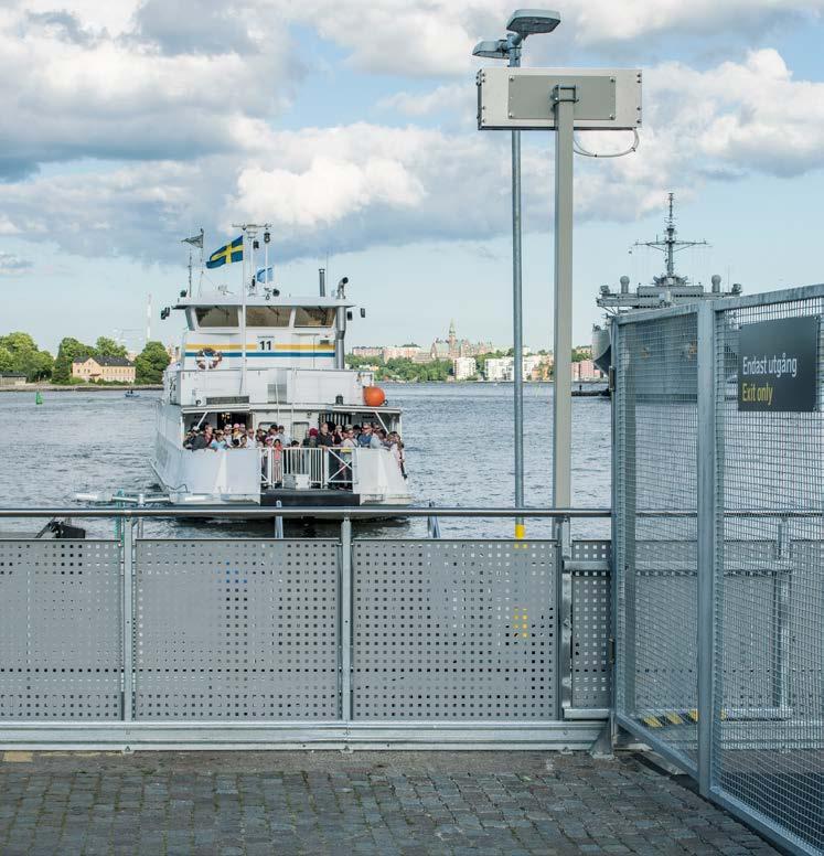 Plåten har använts till fasadbeklädnad till Nya