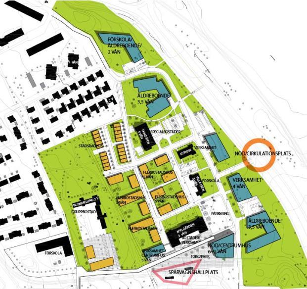 2 Områdesbeskrivning I detta kapitel ges först en översiktlig beskrivning av planområdet med den planerade bebyggelsen samt omgivningen.