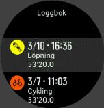 De andra inställningarna bibehålls däremot, så du kan enkelt starta samma träningspass nästa gång du använder sportläget. 3.16.