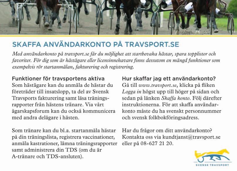 Trav Gävleborgs hemsida www.travgavleborg.