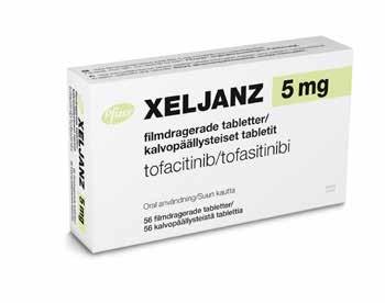 VAD ÄR XELJANZ? XELJANZ används för att behandla måttlig till svår aktiv RA hos vuxna när ett eller flera sjukdomsmodifierande antireumatika inte haft tillräcklig effekt eller gett biverkningar.