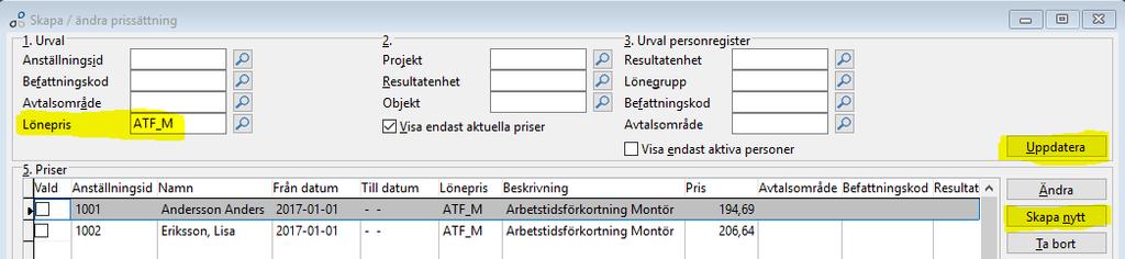 Minska denna summa från den tidigare utskriften eller Excel-arket enligt föregående sida 5.