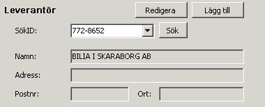 Godkänn leverantör 1.