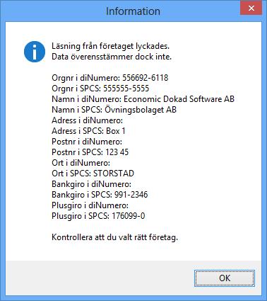 Visma Compact Kräver en sökväg till företagets datakatalog. Tryck på "Välj " så får du upp en katalogväljare som startar i den katalog som alla bolag skapas i som standard.