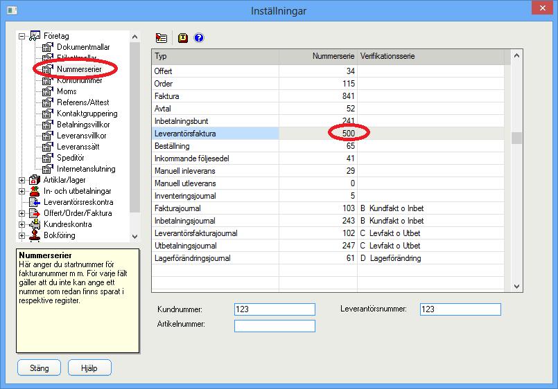 Import av stödregister Visma Administration har en speciellt importtyp som är