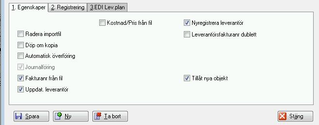 Tryck därefter på "Spara" och välj sedan "Läs in".