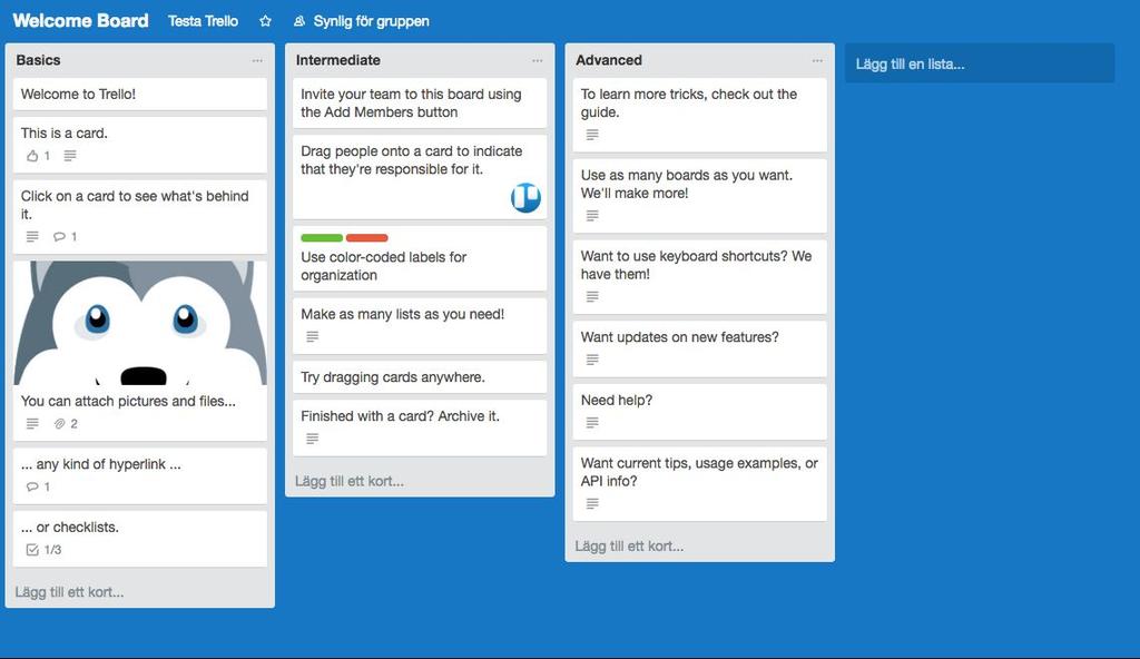 Trello welcome
