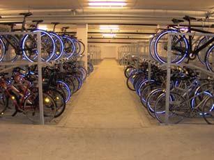 1.1 Stora mängder cyklar förvaras effektivt