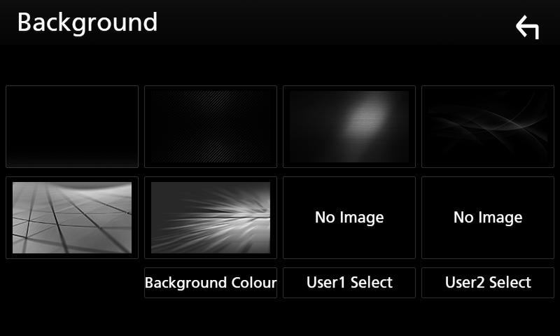 Inställningar ÑÑByta bakgrundsbild eller färg 1 Tryck på [Background] på skärmen Display. 2 Välj en bild.