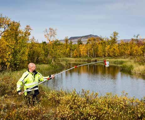 MILJÖANSVAR MILJÖANSVAR LKAB:s gruvverksamhet medför en väsentlig miljöpåverkan på omgivande landskap och samhällen.