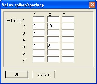 Väljer du kostnad kommer en ram att skapas som understiger kostnadsgränsen. Om du även valt systemnr kommer valt system redan att vara förberett när du klickar på utskriftsknappen. 5.5.16.