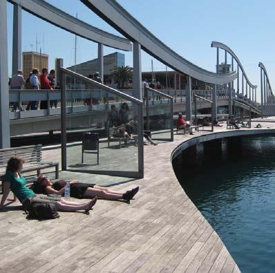 Ansiktet mot älven Ett sätt att närma sig älven är byggnader närmare vattnet; att arbeta med en mer urban kant med framsidor och funktioner som