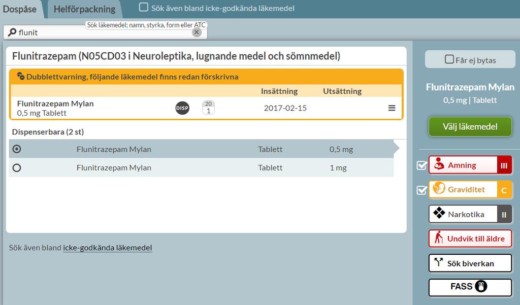 Läkemedel som har flera olika rekommendationer kan ha det antingen i olika indikationsgrupper eller så kan det finnas enstaka förpackningar av det märket som har olika rekommendationer, t.ex.