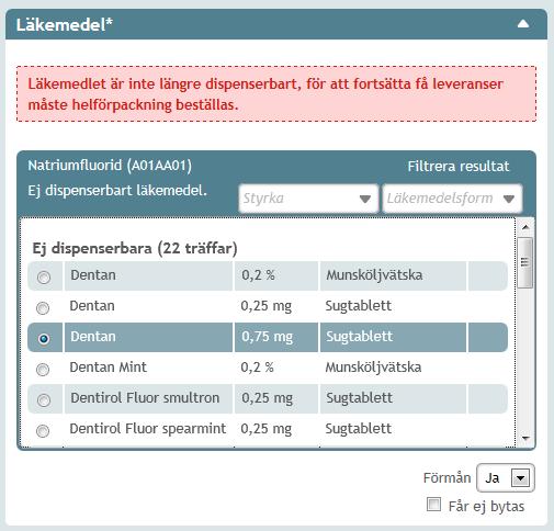 15.5 Sätta ut ett recept Om patienten inte längre