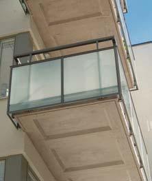 Balkong (betong) Betongbalkonger från Weland Aluminium levereras alltid i Btg