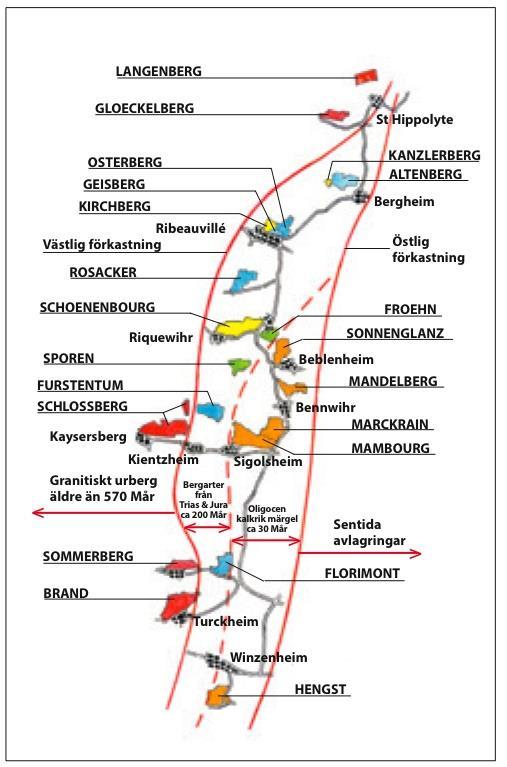 VINBYAR 120 vinbyar 51 vingårdar med AOC Alsace Grand Cru