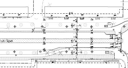 Sida 7 (14) Delsträcka 1, Enskedevägen - Handelsvägen: Figur 7 Representativt avsnitt ur delsträcka 1 På norra sidan anläggs cykelbanan söder om trädraden med oxlar, där kantstensparkering ligger