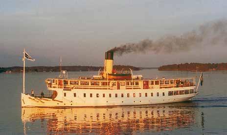 Ångfartyget Blidösund, foto Hans Andersen BLIDÖSUND Stockholm Längd: 35,29 m Ordinarie kajplats: Bredd: 6,85 m Gustav III:s staty, Skeppsbron Byggår och varv: Rederi: Ångfartygs AB