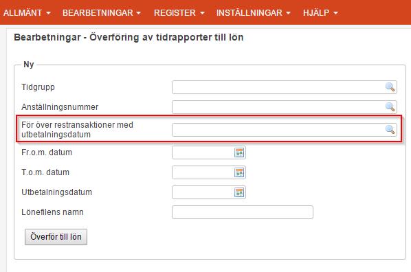 Flex HRM Travel Användarmeddelande (november 2015) 23 Filter i Tidrapport och Reseräkningsvyn Du kan