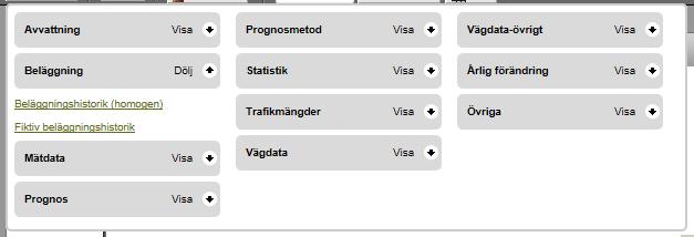 7.2.4.1 Välj grafer När du klickat på knappen Välj graf får du upp detta fönster: Klicka på grafnamn och grafen läggs till samt dialogrutan för graferna stängs.