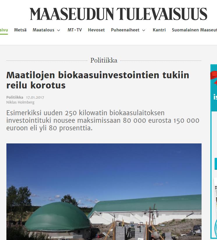 Tiilikainen Gäller främst de som använder gasen för egen