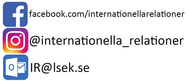 söka just dig! Foto: MU 2017 internationella relationer Hej!