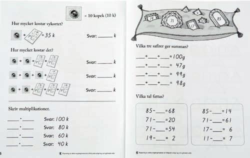 figurer samt introduktion av längd, vikt och volym vävs in i kapitlens teman på ett naturligt sätt.