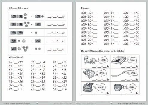 en med samma typ av matematiska övningar som eleverna gått igenom i grundböckerna.