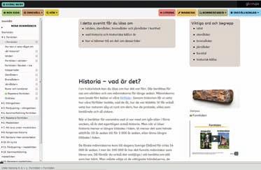 NO/SO Utkik Historia del för del. BASLÄROMEDEL 4 6 Interaktiv elevbok 4 6 I Utkik Historia Interaktiv elevbok varvas faktatext med diskussionsfrågor, filmlänkar och uppgifter till eleverna.