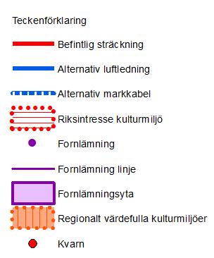 Vid nedrivning av befintlig luftledning samt vid byggande av nya alternativa ledningar kan kulturmiljöintressen komma att påverkas. 4.