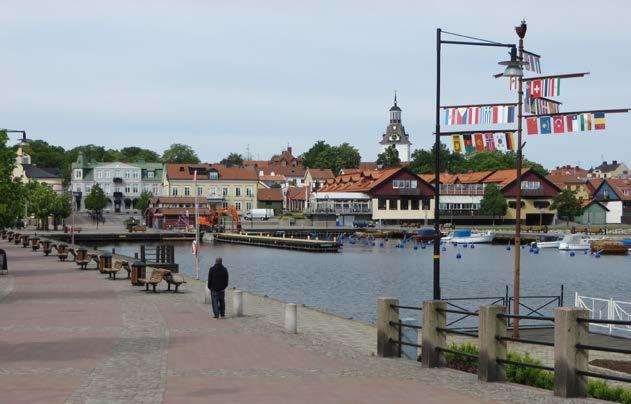 I Västervik utfördes en etapp av Kulturmiljöprogrammet där Västerviks stadskärna ingick. Här en vy från Fiskaretorget/ Grönsakstorget.