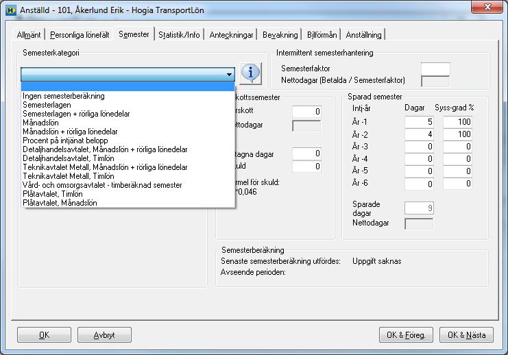 Semesterskuld Månadslön, Intjänande år = Innevarande år I ett företag kan du löpande, i samband med period eller årsbokslut, ta ut listor på företagets ackumulerade semesterskuld.