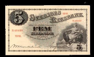 SF 8. Ovikt. 01 900 58 5 kronor 1914.