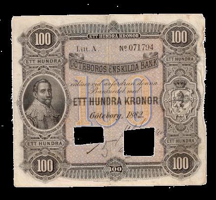 ENSKILDA BANK. 50 kronor 1882. A.076600.