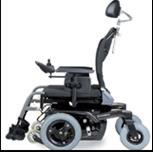 B1 Eldriven rullstol med motoriserad styrning - Tänkt att användas mest inne, lite ute Patient har inga eller mindre behov av lägesändringar i sittande. Rullstolen används vanligtvis 1-3 h/tillfälle.