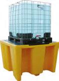 Väderskydd för både spillpall och IBC-behållare, vilket gör den idealisk för utomhusförvaring. Komplett med ram, tak och låsbar rulle (två nycklar medföljer).