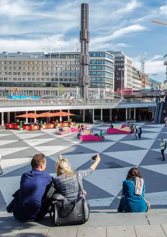 SERGELS TORG Projekt på Sergels Torg som kan hanteras under ombyggnadsperioden där förslag till delprojekt har genomförts av Trafikkontoret.