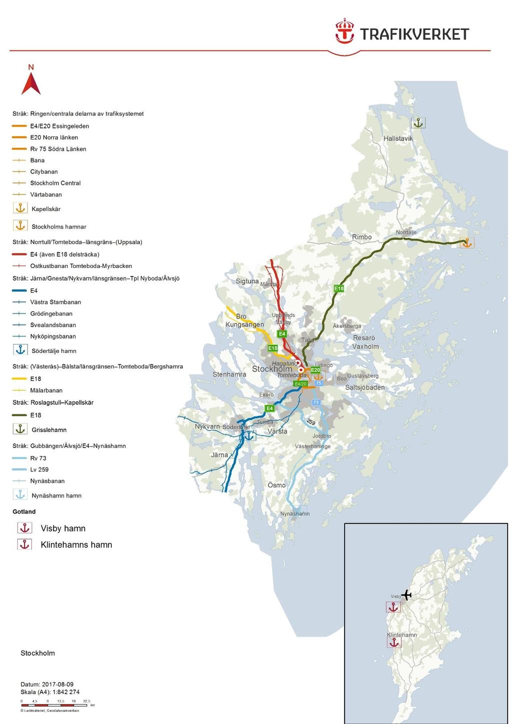 Figur 5: Stråk i